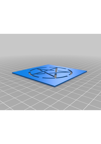 Pentagram Şablonu (Plastik Aparattır!!!)