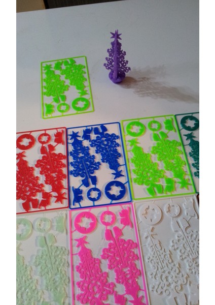 Kredi Kartı Noel Ağacı Yapboz Oyunu (Plastik Aparattır!!!)