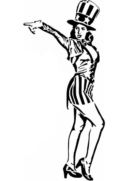 Sam Amca Kız Şablonu (Plastik Aparattır!!!)