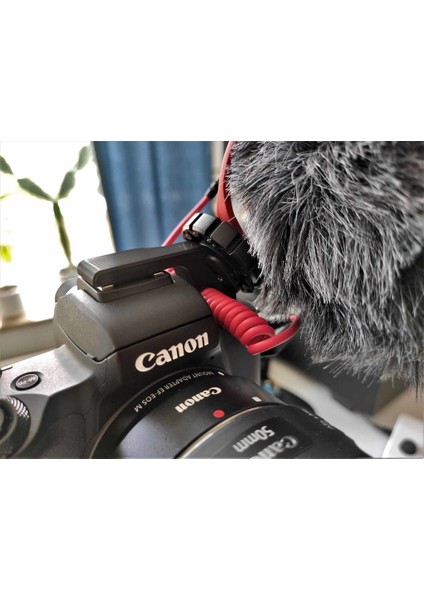 Canon M50 - Mikrofon Flaş Yuvasının Yan Montajı (Plastik Aparattır!!!)