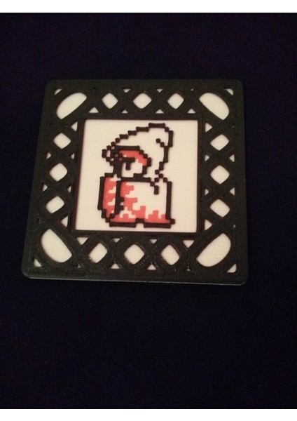 Remix - White Mage 8 -Bit Coaster (Plastik Aparattır!!!)