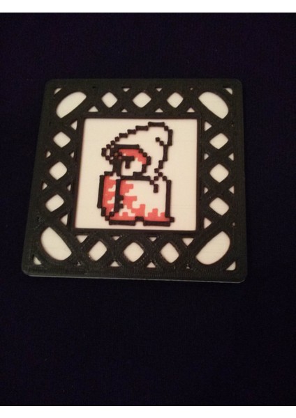 Remix - White Mage 8 -Bit Coaster (Plastik Aparattır!!!)