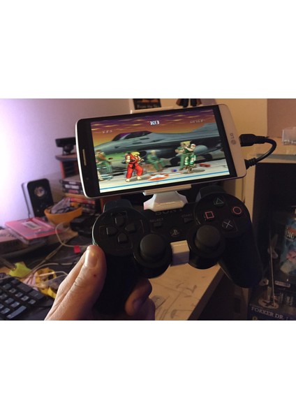 Lg G3 ve Birçok 5" Akıllı Telefon Için Kablolu Ps3 Oyun Klipsi (Plastik Aparattır!!!)