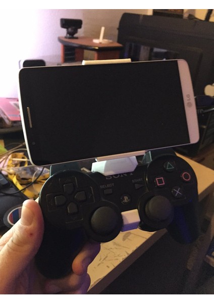 Lg G3 ve Birçok 5" Akıllı Telefon Için Kablolu Ps3 Oyun Klipsi (Plastik Aparattır!!!)