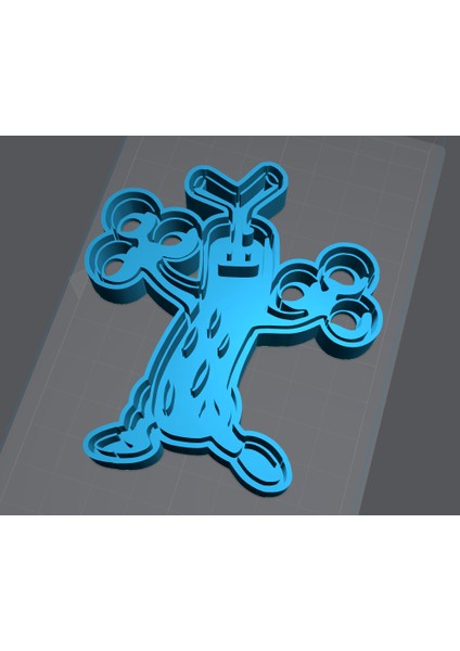 Sudowoodo Kurabiye Kesici (Pokemon) (Plastik Aparattır!!!)