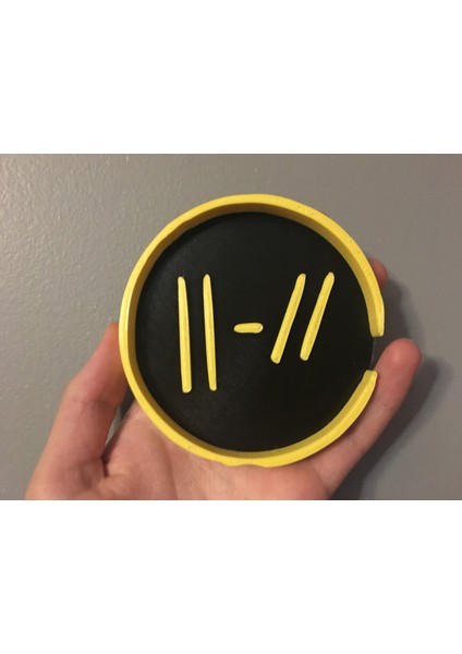 Yirmi One Pilot Coaster: Yeni "hendek" Logosu (Plastik Aparattır!!!) fiyatları