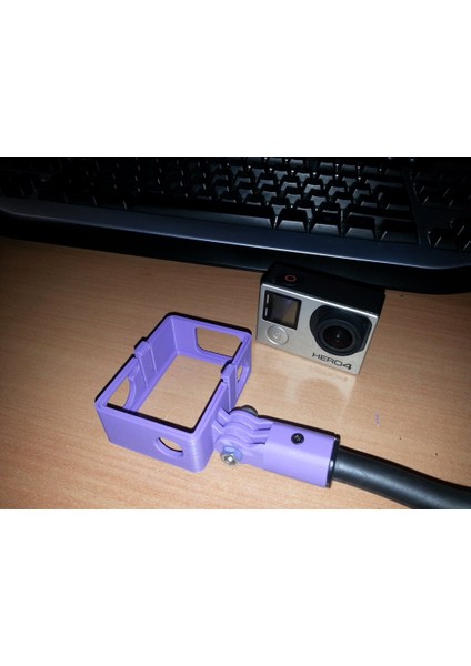 Gopro Hero 4 Çerçeve (Usb, Led'ler ve Düğmelere Erişilebilir) (Plastik Aparattır!!!)
