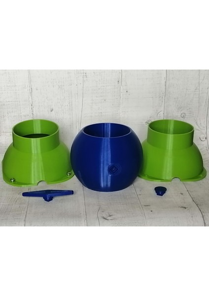 Atölye Toz Emme Ağı Için 100MM / 4 "küresel Vana Tipi Tıkanmaz Patlama Kapısı (Plastik Aparattır!!!)