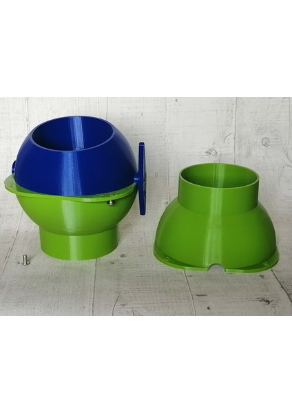 Atölye Toz Emme Ağı Için 100MM / 4 "küresel Vana Tipi Tıkanmaz Patlama Kapısı (Plastik Aparattır!!!)