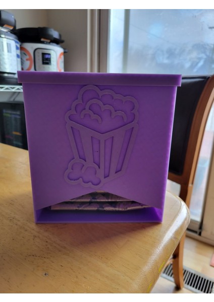 Eğlenceli Clipart ile Patlamış Mısır Kutusu (Plastik Aparattır!!!)