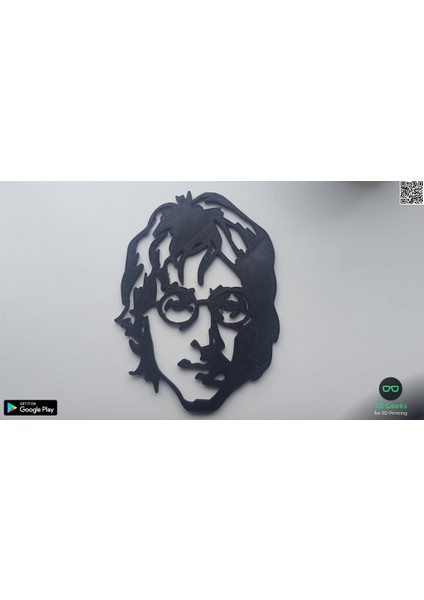 John Lennon Duvar Heykeli 2d (Plastik Aparattır!!!)