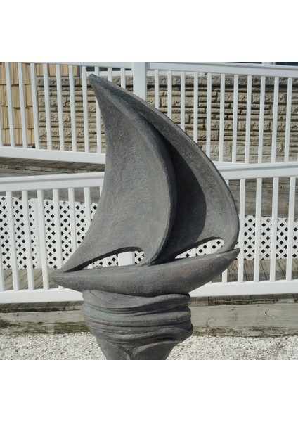 Brigantine New Jersey Açık Hava Yelkenli Heykeli (Plastik Aparattır!!!)