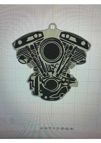 Harley Davidson Kürek Kafalı Anahtarlık (Plastik Aparattır!!!)