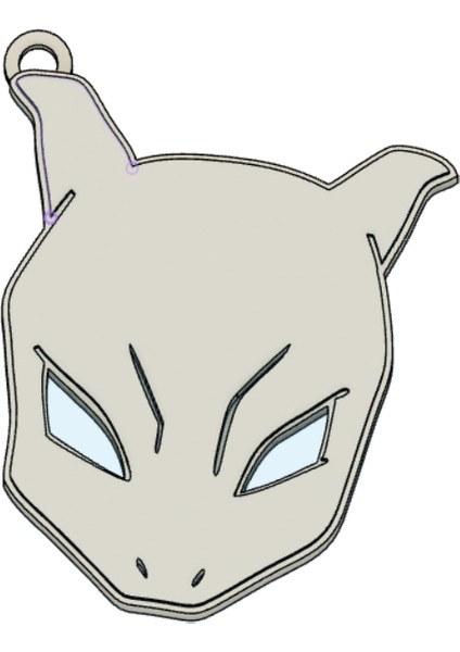 Mewtwo Anahtarlık (Plastik Aparattır!!!)