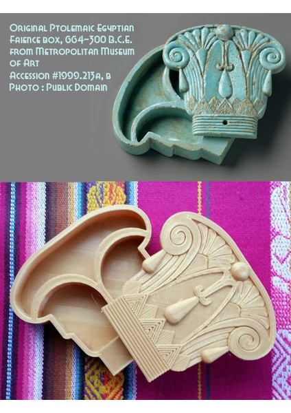 Antik Mısır Ptolemaik Kozmetik Kutusu (Plastik Aparattır!!!) modelleri