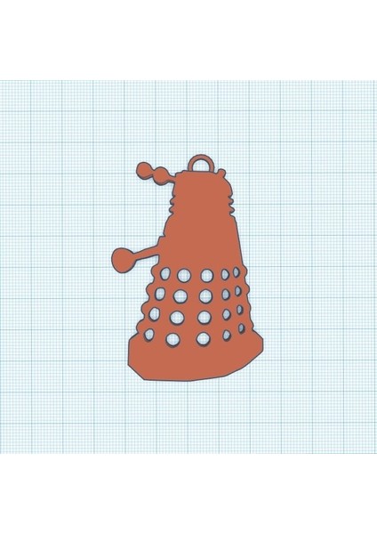 Dalek Silueti Anahtarlık (Plastik Aparattır!!!)