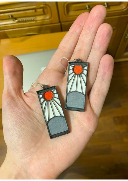 Şeytan Avcısı Hanafuda Küpeler (Plastik Aparattır!!!)