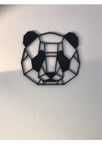 Geometrik Panda Duvar Heykeli (Plastik Aparattır!!!)