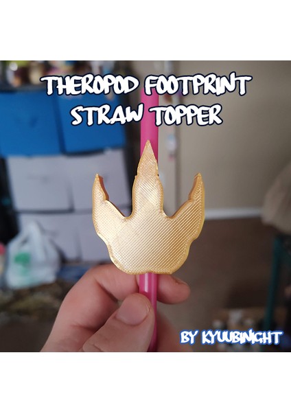 Theropod Dinozor Ayak Izi Saman Topper (Plastik Aparattır!!!)