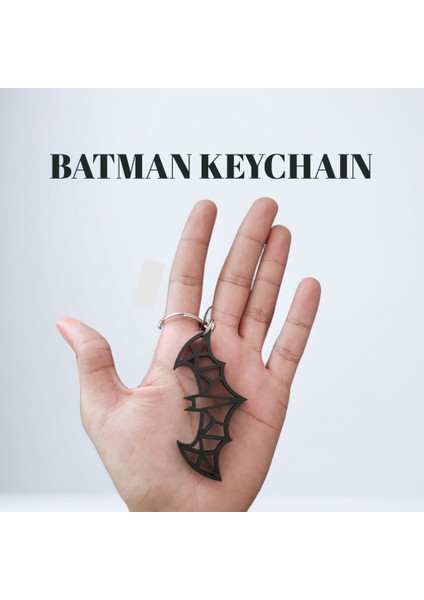 Batman Wireframe Keychain - Hayranlar ve Koleksiyoncular Için 3D Yazdırılabilir Şık Batman Tasarım (Plastik Aparattır!!!)