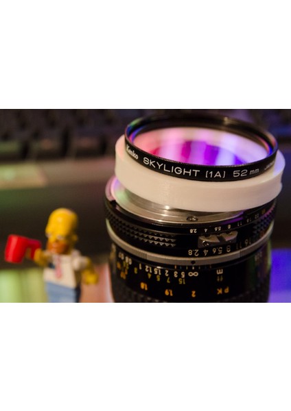 Ultra Makro Için Ters Lens Filtre Tutucusu - Nikon Montaj Aparatı (Plastik Aparattır!!!) fırsatları