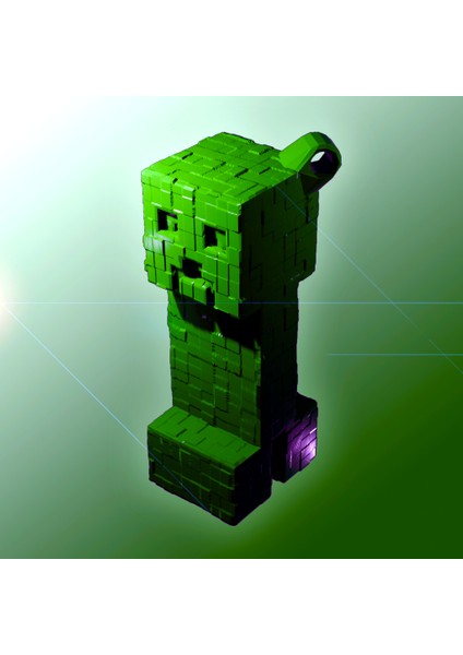 Minecraft Creeper Anahtarlık (Plastik Aparattır!!!)