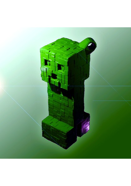 Minecraft Creeper Anahtarlık (Plastik Aparattır!!!)