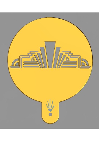 Ekmek / Kek Şablonu - Art Deco 4 (Plastik Aparattır!!!) modelleri