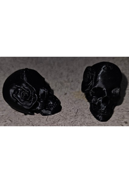 Gül Küpeli/kolyeli Kafatası (Plastik Aparattır!!!) modelleri