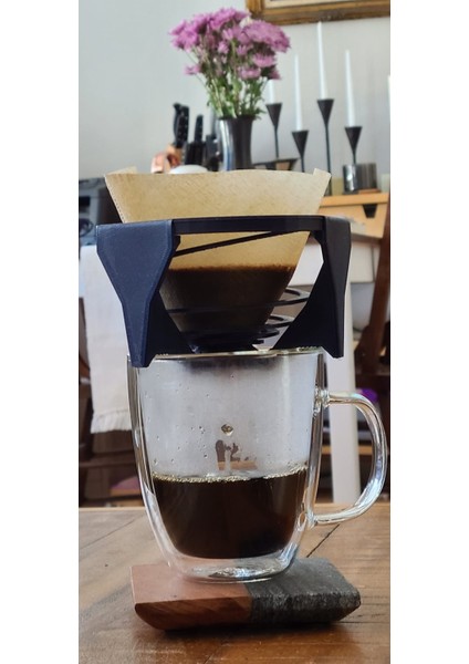 Evrensel Kahve Standı Üzerine Dökün. Hario V-60, Chemx ile Çalışıyor (Plastik Aparattır!!!) modelleri