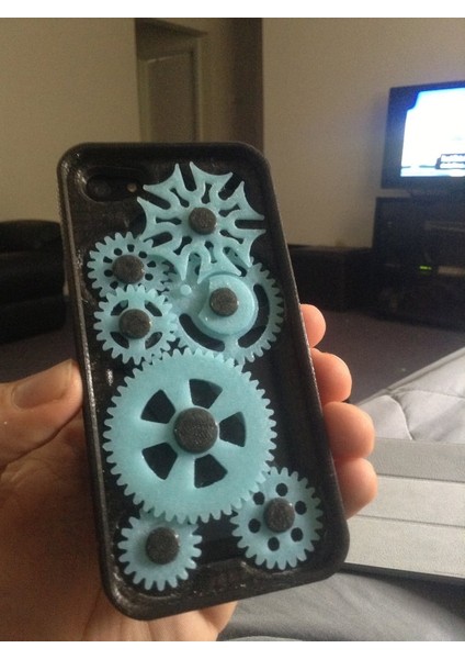 Cenevre'li iPhone 5 Gear Kılıfı Için Yeni Büyük Pin (Plastik Aparattır!!!)