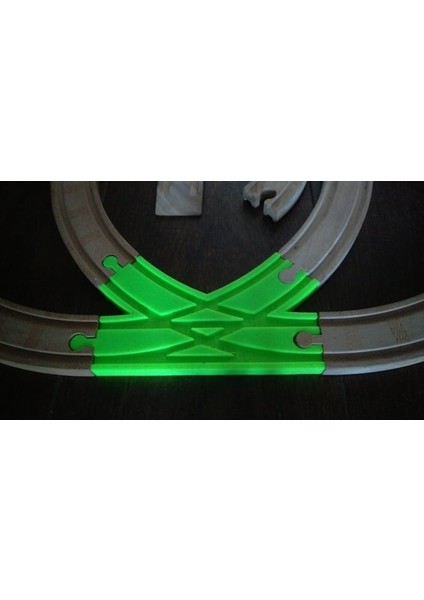 Oyuncak Ahşap Tren Rayları / Oyuncak Ahşap Demiryolu Rayları / Anahtar Çiftli / Brıo Thomas Ikea Ebay Uyumlu (Plastik Aparattır!!!)