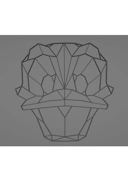 Donald Duck Geometriclineart (Plastik Aparattır!!!)