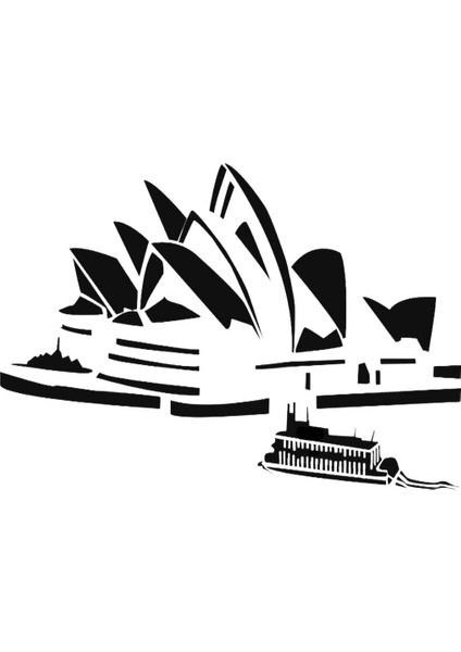 Sidney Opera Binası Şablonu (Plastik Aparattır!!!)