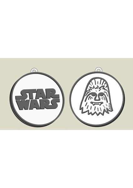 Star Wars Chewbacca Chewie Anahtar Zinciri, Küpe, Dogtag, Jewlery (Plastik Aparattır!!!) modelleri