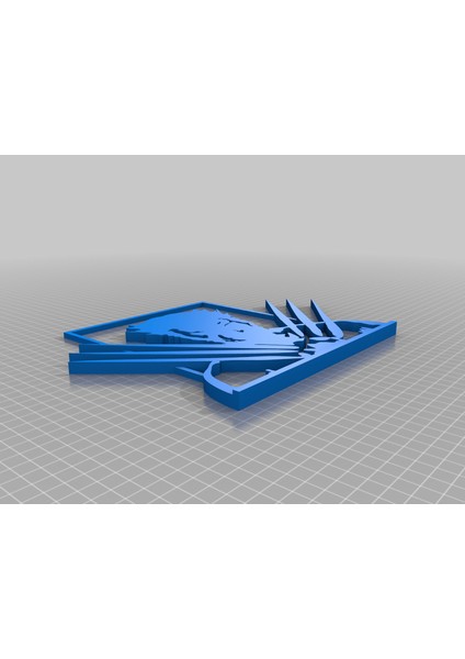 3D Wolverine Duvara Montaj (Plastik Aparattır!!!)