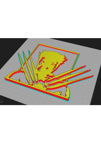 3D Wolverine Duvara Montaj (Plastik Aparattır!!!) modelleri