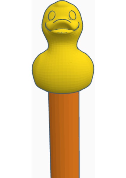 Lastik Ördek Kalem Topper (Plastik Aparattır)