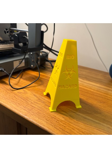 Biyo-Tehlike Uyarı Konisi Cadılar Bayramı Masa Dekorasyonu (Plastik Aparattır) fırsatları