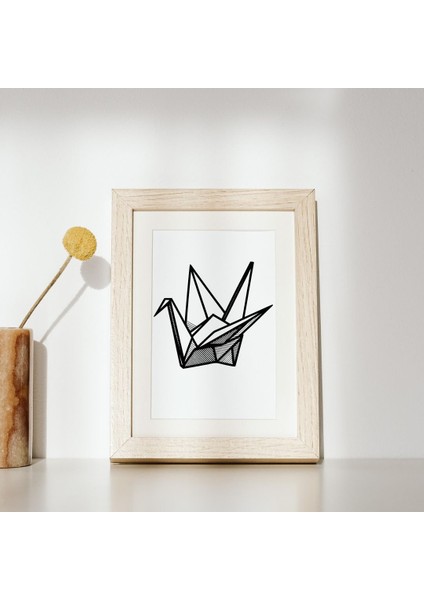 Origami Turna / Jeřáb Duvar Veya Masa Dekorasyonu (Plastik Aparattır) indirimleri