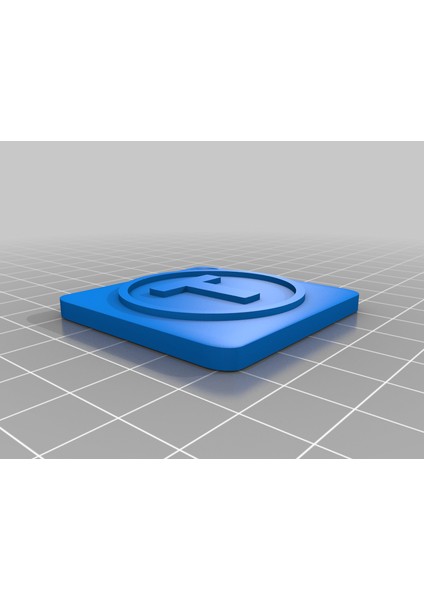 Thingiverse Logo Anahtarlık (2 Renk) (Plastik Aparattır!!!)