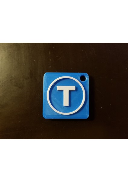 Thingiverse Logo Anahtarlık (2 Renk) (Plastik Aparattır!!!)