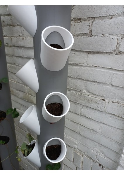 Dikey Çilek Bahçesi Için Tüp (Plastik Aparattır)