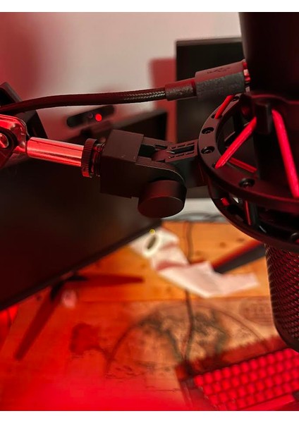 Geliştirilmiş Hyperx Quadcast - Mikrofon Kolu Adaptörü (Plastik Aparattır!!!) fiyatları