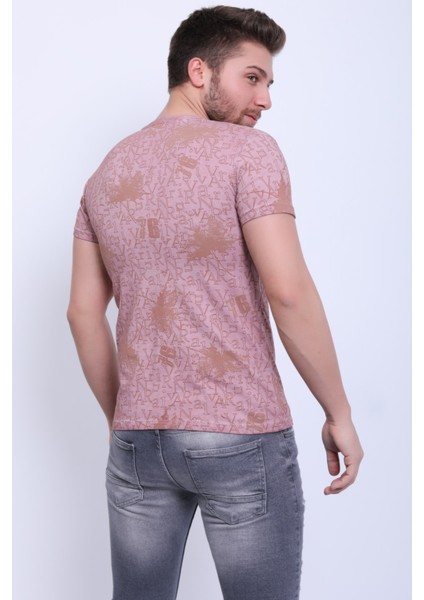 Unisex Bisiklet Yaka Baskılı Yıkamalı T-Shirt fiyatları
