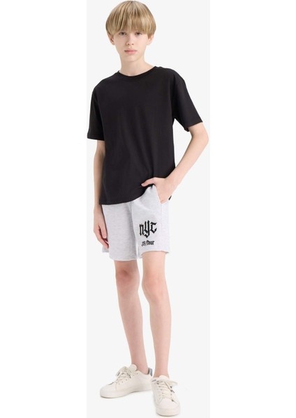 Erkek Çocuk Beli Lastikli Baskılı Şort F6418A825HS fiyatları