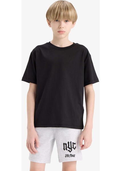 Erkek Çocuk Beli Lastikli Baskılı Şort F6418A825HS indirimleri