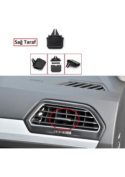 Volkswagen Tiguan Ile Uyumlu Ön Havalandırma Klima Izgarası Yönlendirme Klipsi. 5NB819703 / 5NB819704 / 5NB819728 fiyatları