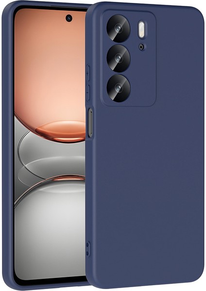 Realme C75 Kılıf Kamera Korumalı Içi Süet Lansman Kapak