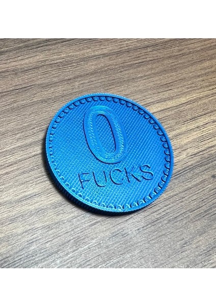 Sıfır F*cks Veriyorum - Madeni Para (Plastik Aparattır)